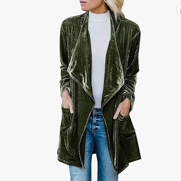 Velvet Open Jacket - Picture 1 of 8